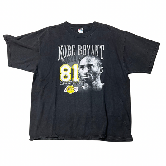 Vintage Kobe Bryant 81 Points Majestic T-Shirt 2XL