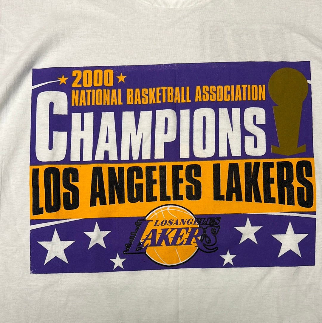 Vintage 2000 Los Angeles Lakers Championship Double Sided T-Shirt XL