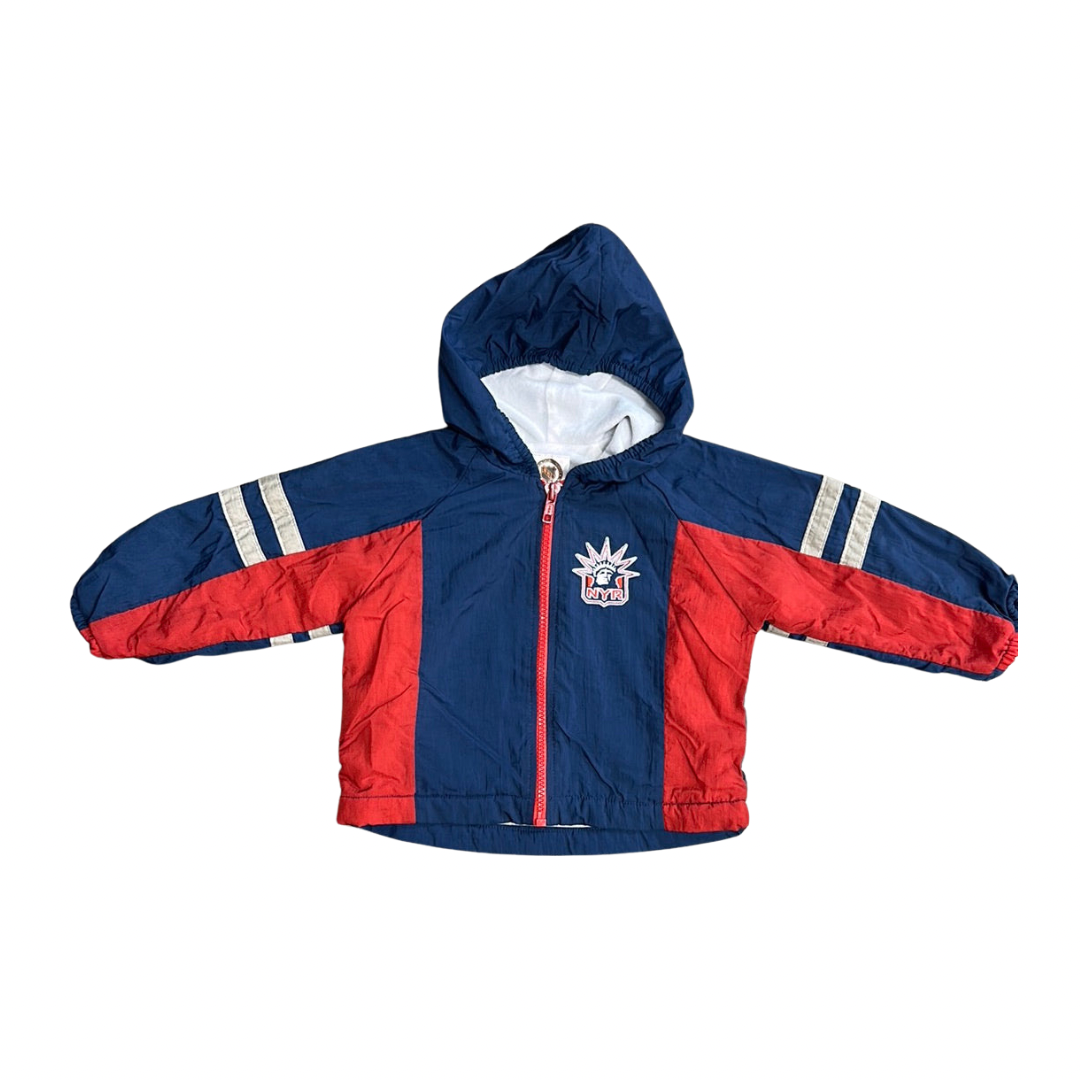 Vintage Kids NY Rangers Windbreaker Jacket 24 Months