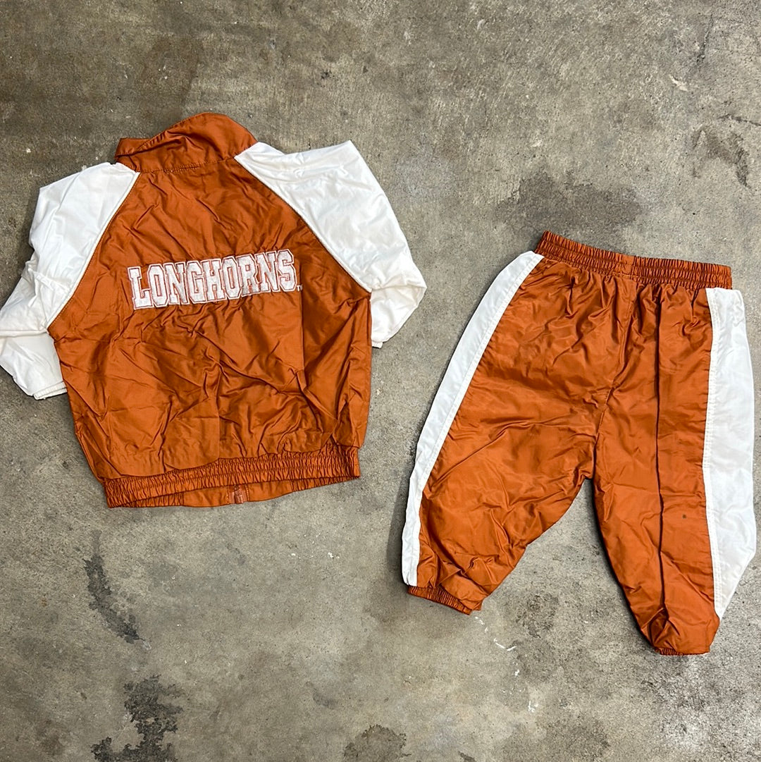 Vintage Kids Texas Longhorns Tracksuit Set 6-9 Months