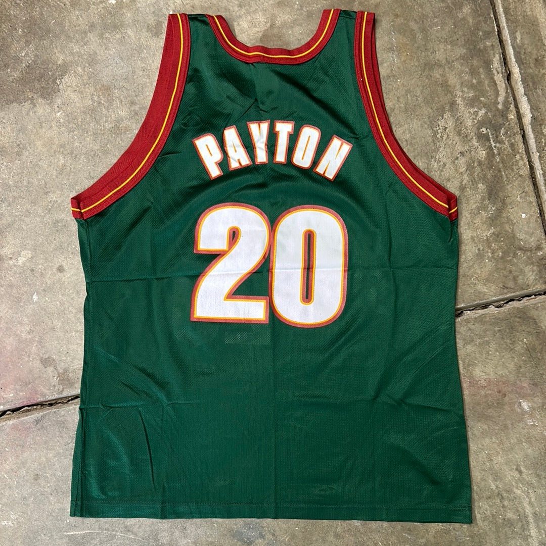 Vintage Sonics Gary Payton Champion Jersey Size 48