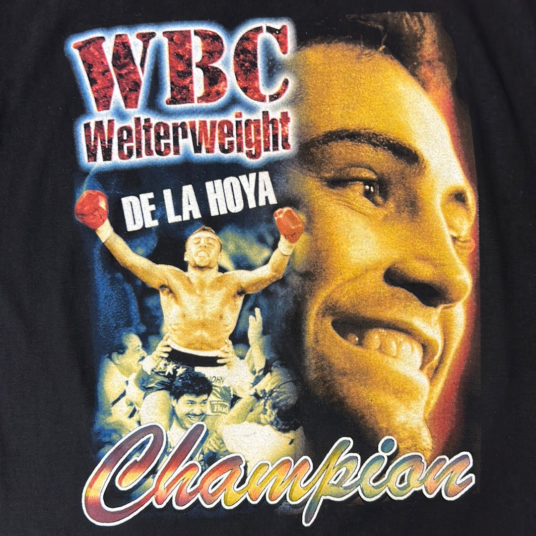 Vintage Oscar De La Hoya Double Sided T-Shirt Size XL