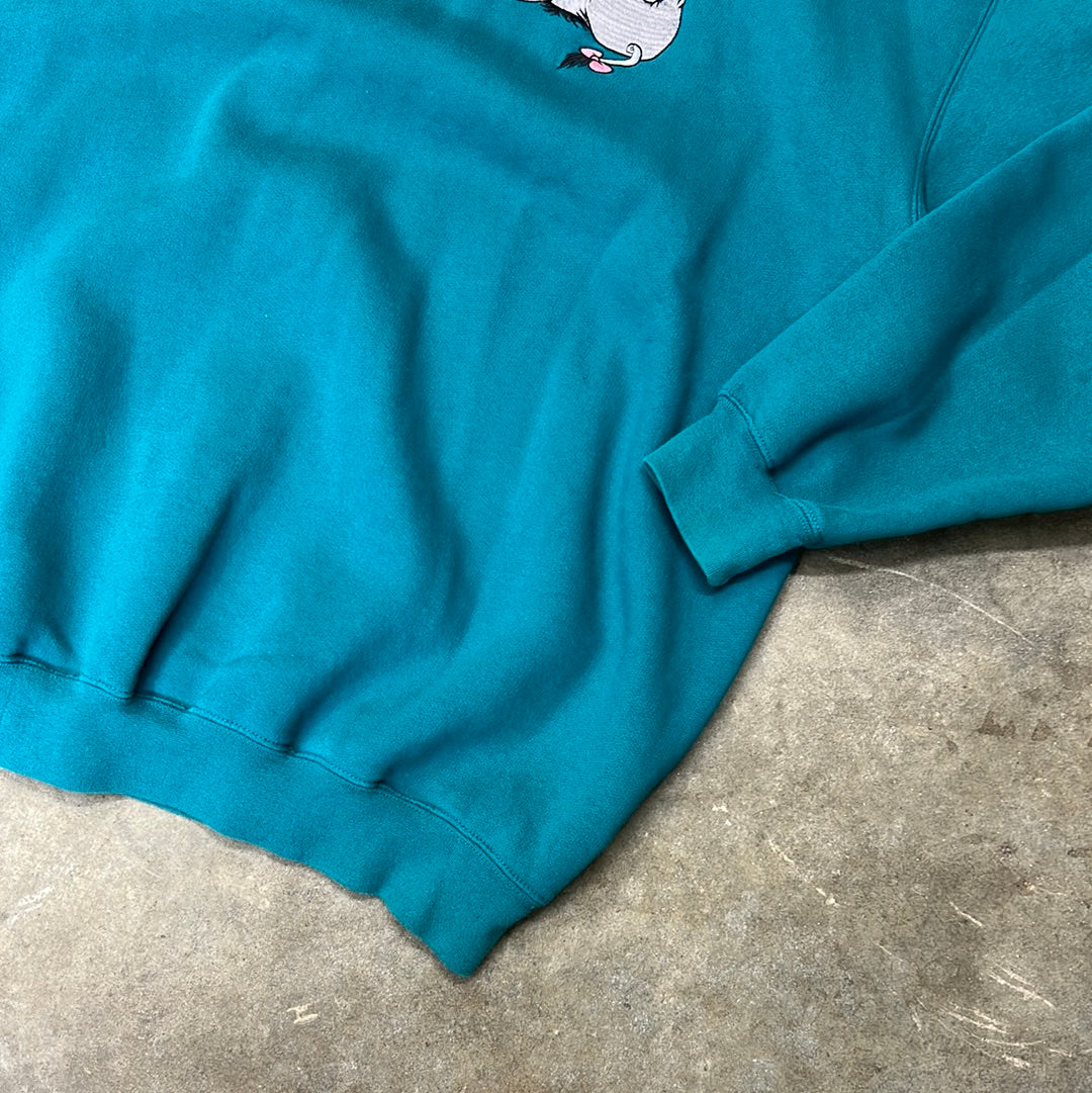 Vintage Winnie the Pooh & Friends Ice Skating Walt Disney Sweatshirt XL