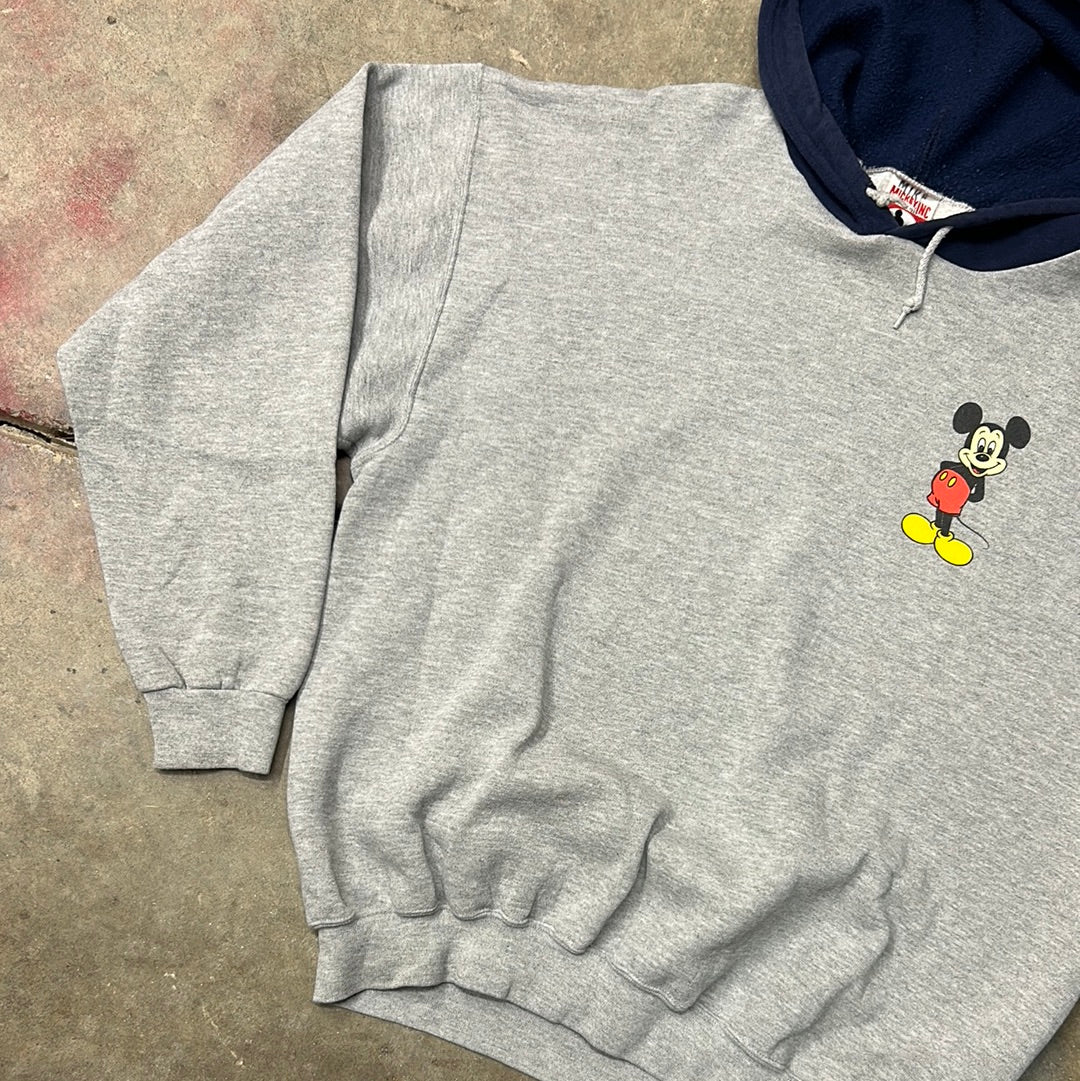 Vintage Mickey Mouse 2Tone Hoodie XL