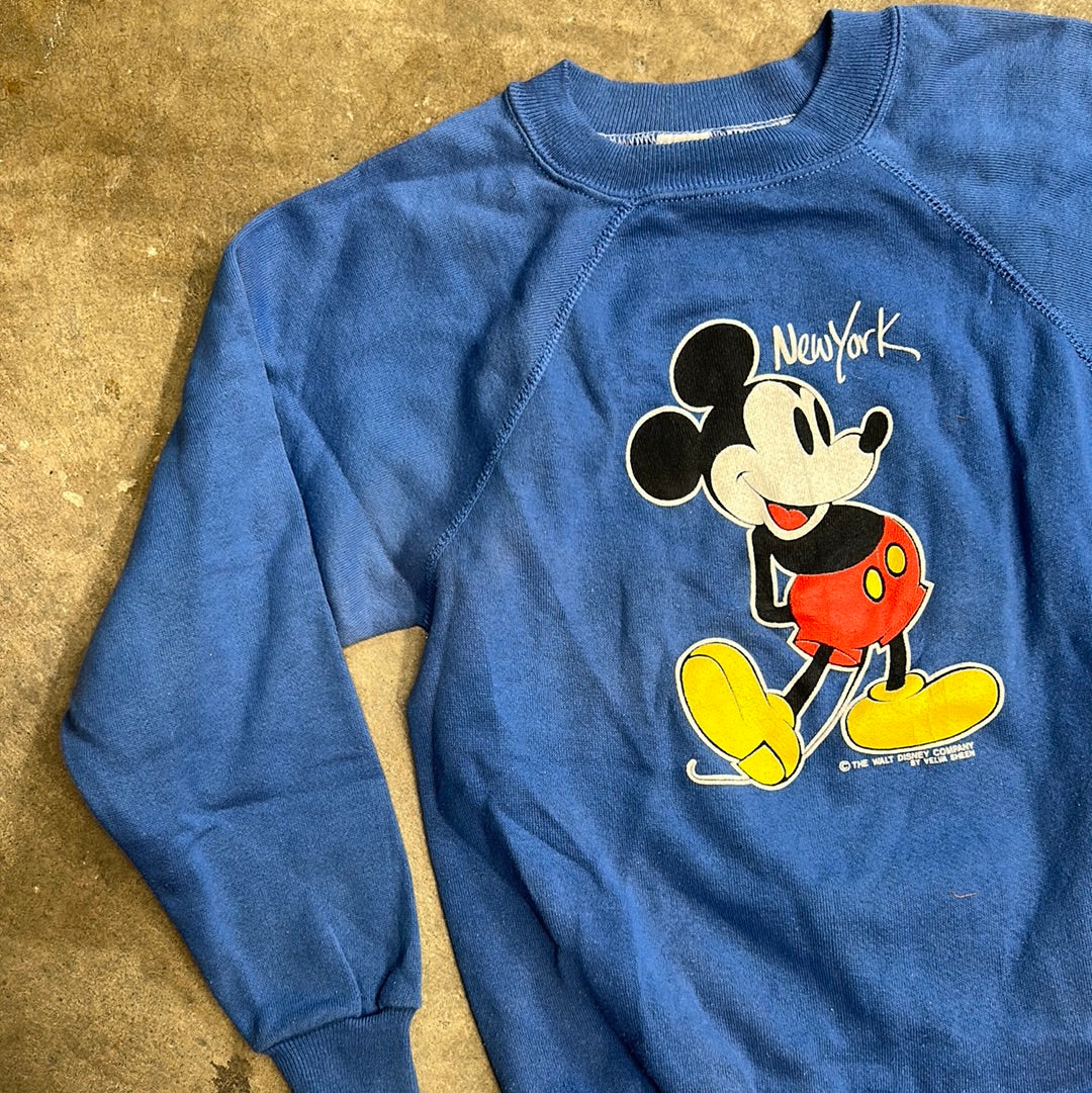 Vintage Kids Disney Mickey Mouse Sweatshirt YTH 14-16