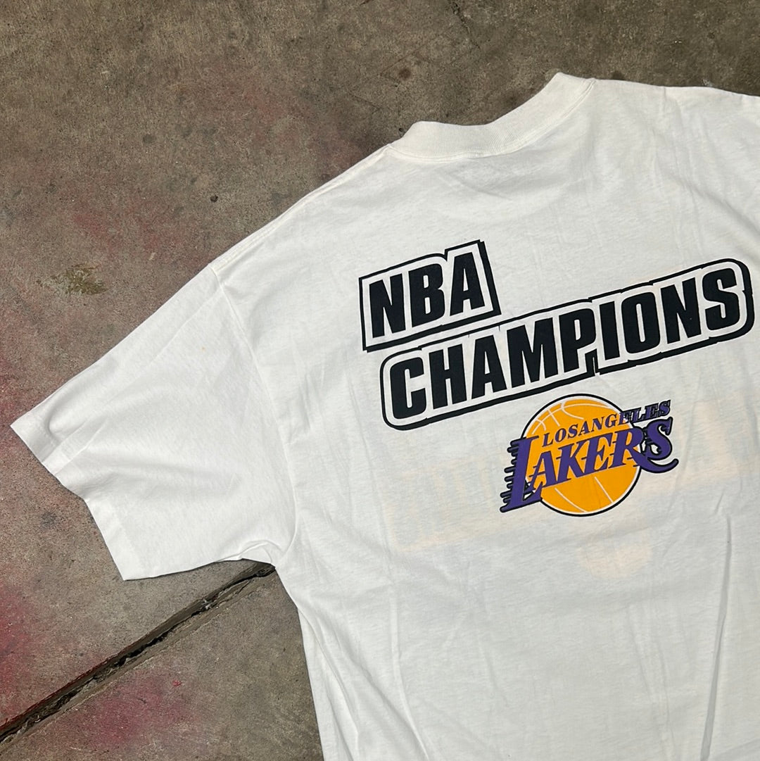 Vintage 2000 Los Angeles Lakers Championship Double Sided T-Shirt XL