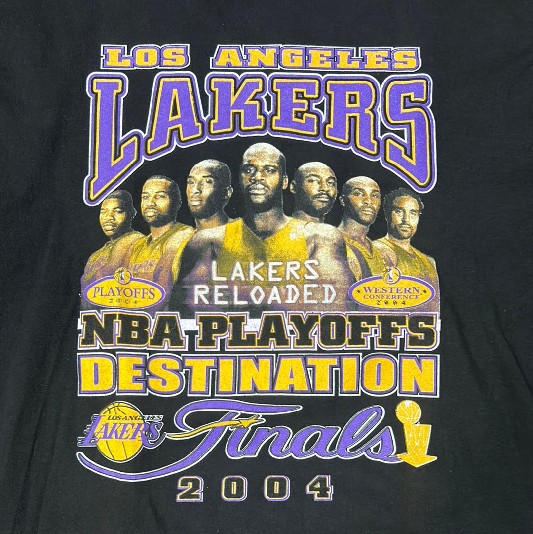 Vintage 2004 Los Angeles Lakers Reloaded Finals T-Shirt XL