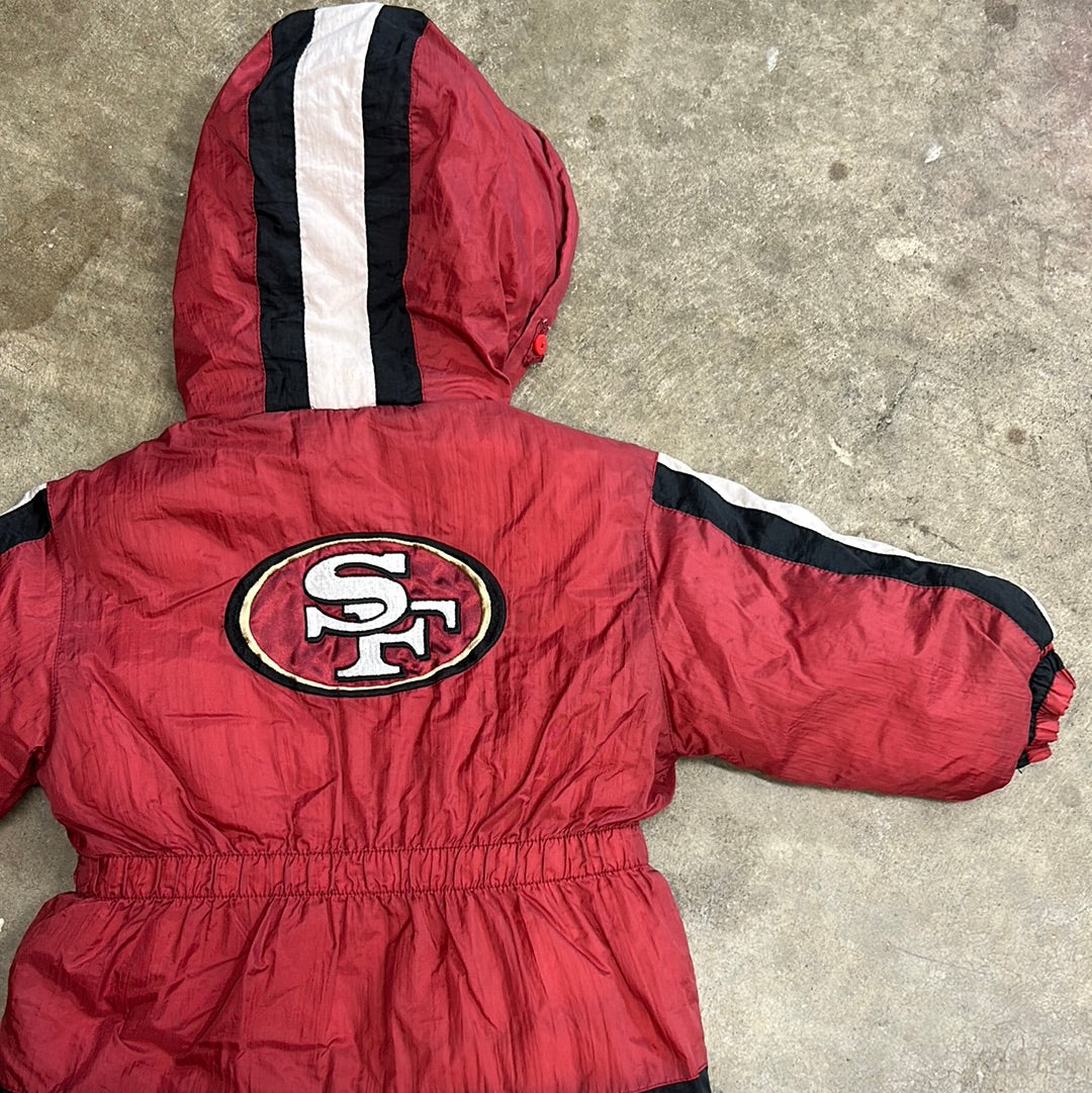 Vintage San Francisco 49ers Kids Parka Jacket 2T