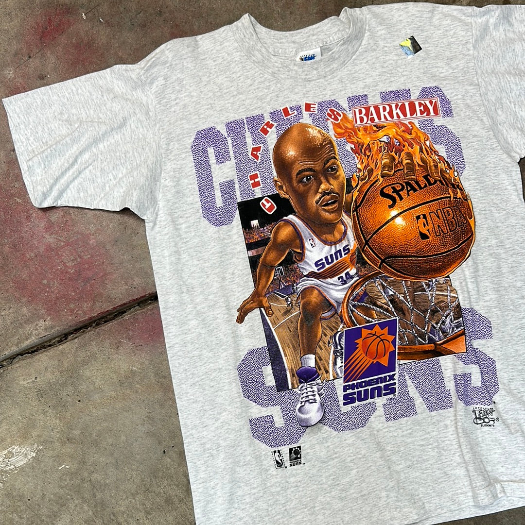 Vintage Charles Barkley T-Shirt Official Fan Large