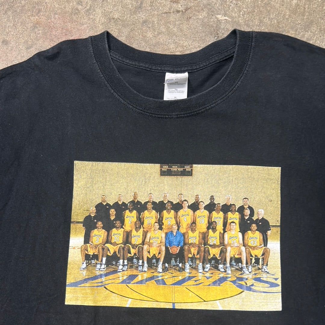 Vintage Los Angeles Lakers Team Photo T-Shirt XL